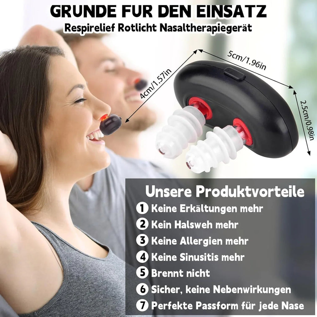Red Light Nasal Therapy Device – Portable USB Nasal Care Instrument