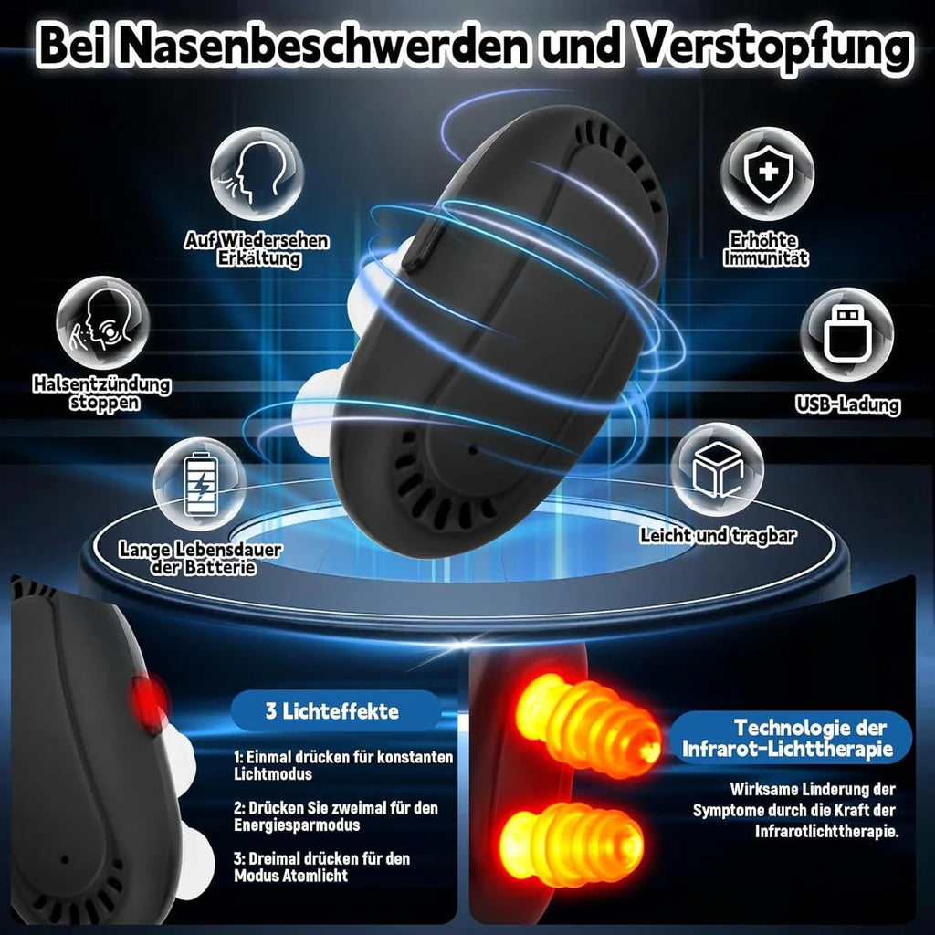 Red Light Nasal Therapy Device – Portable USB Nasal Care Instrument