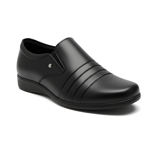 WUGO::Latest Elite Men Formal Shoes| Black Slipo Shoes| Office Shoes For Men's & Boys ( Size-8)