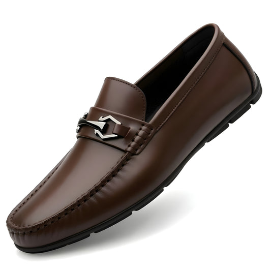 Latest Modern Design Casual Loafers for Men & Boys | Slip-On Daily Wear Shoes (BROWN -7)
